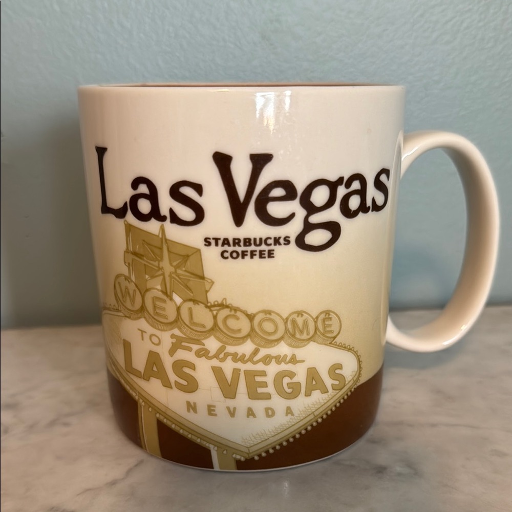 Starbucks Las Vegas Mug - Brown and Cream